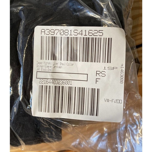 NEW Isaac Mizrahi Live Shawl Collar Dolman Sleeve Cardigan Small Women’s Black - Picture 7 of 7